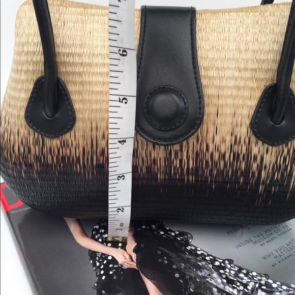 Ombre Black & Creme Handbag - Picture 7 of 8